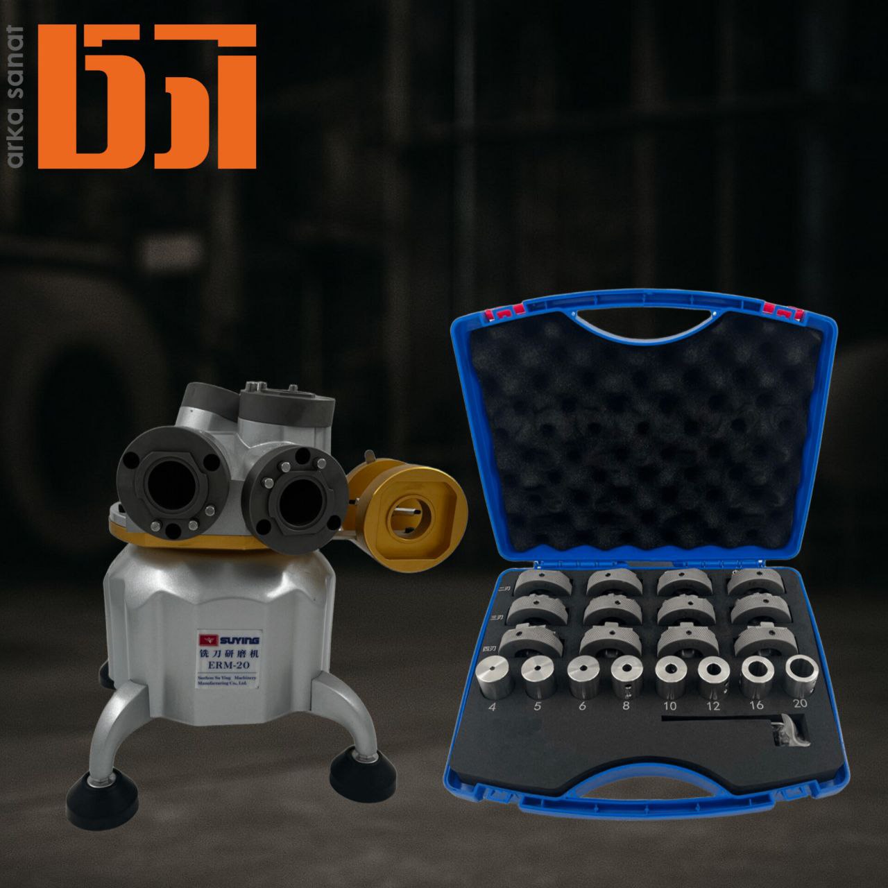 Satellite-Type Tool Grinder تصویری از دستگاه فرزتیزکن سفینهای